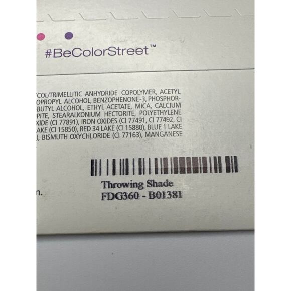 NWT Color Street “Throwing Shade” Silver Glitter Rainbow Gradient Nail Strips - Picture 3 of 4